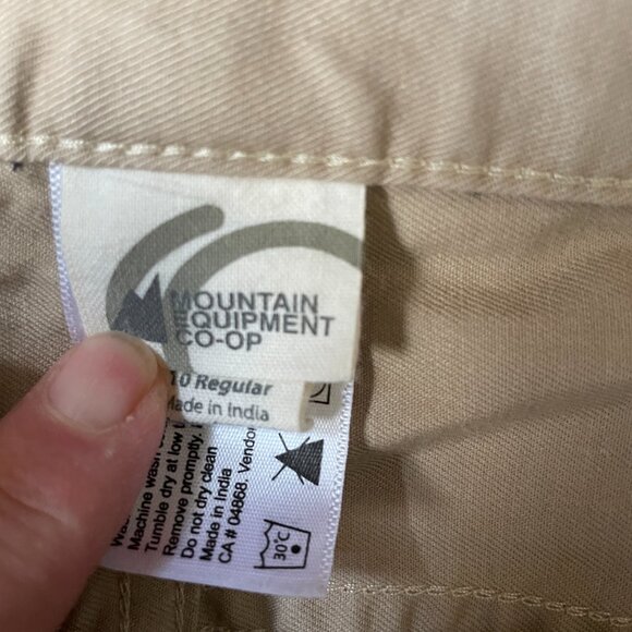 MEC Mountain Equipment Coop Woman's Tan Casual Flared Pants-Sz. 10 - Picture 7 of 12